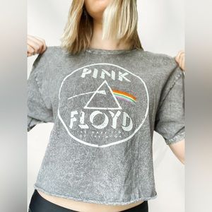Pink Floyd cropped graphic Tee/pump cover